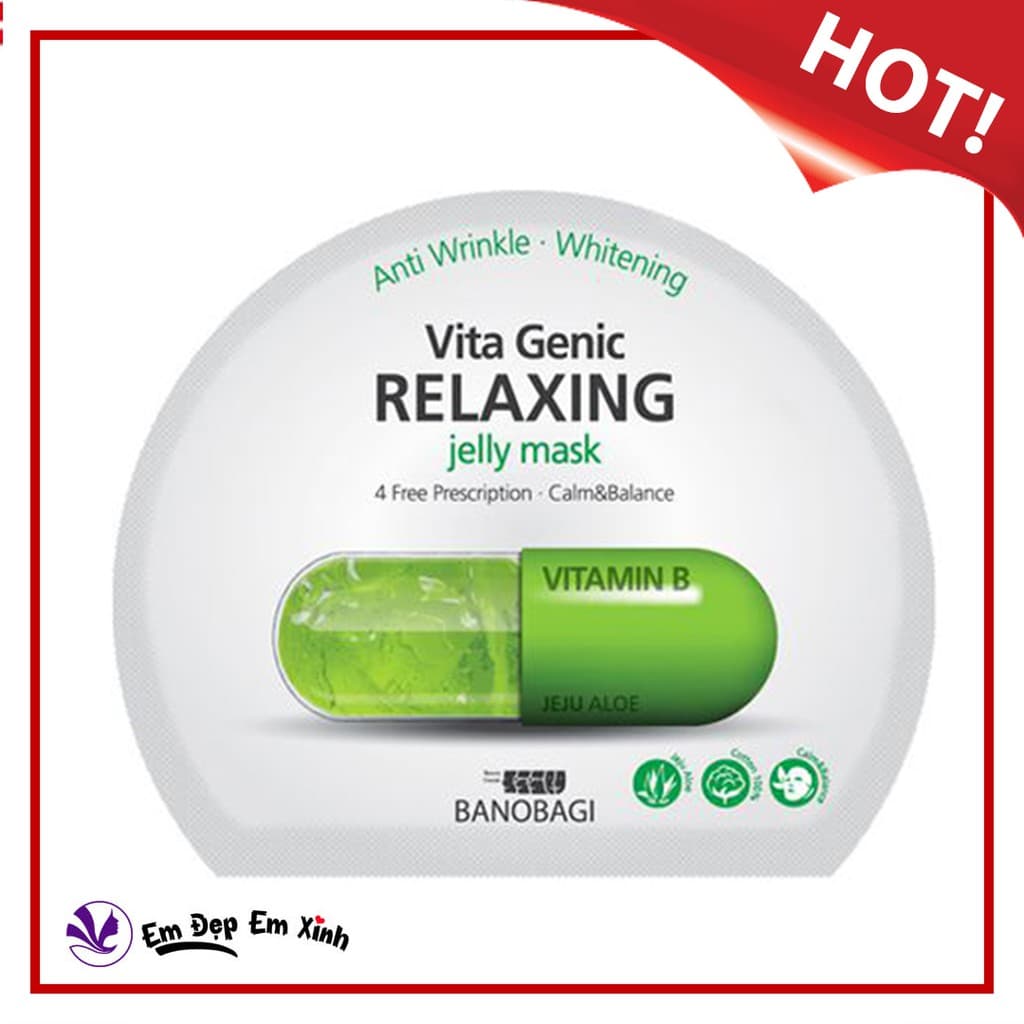 (COMBO 10 MIẾNG) Mặt Nạ Giấy Banobagi Vita Genic Jelly Mask Vitamin C DƯỡng Trắng Phục Hồi Da Mẫu Mới Frorence86 Store