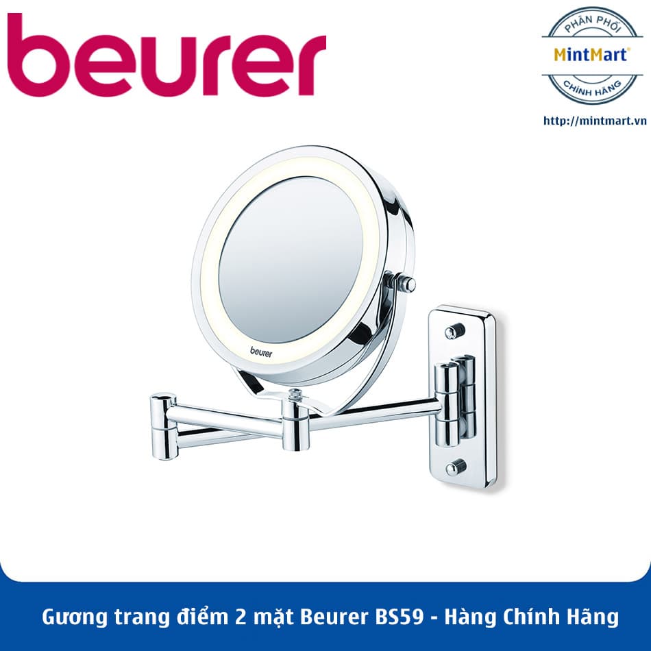 Gương trang điểm 2 mặt Beurer BS59 - Hàng Chính Hãng