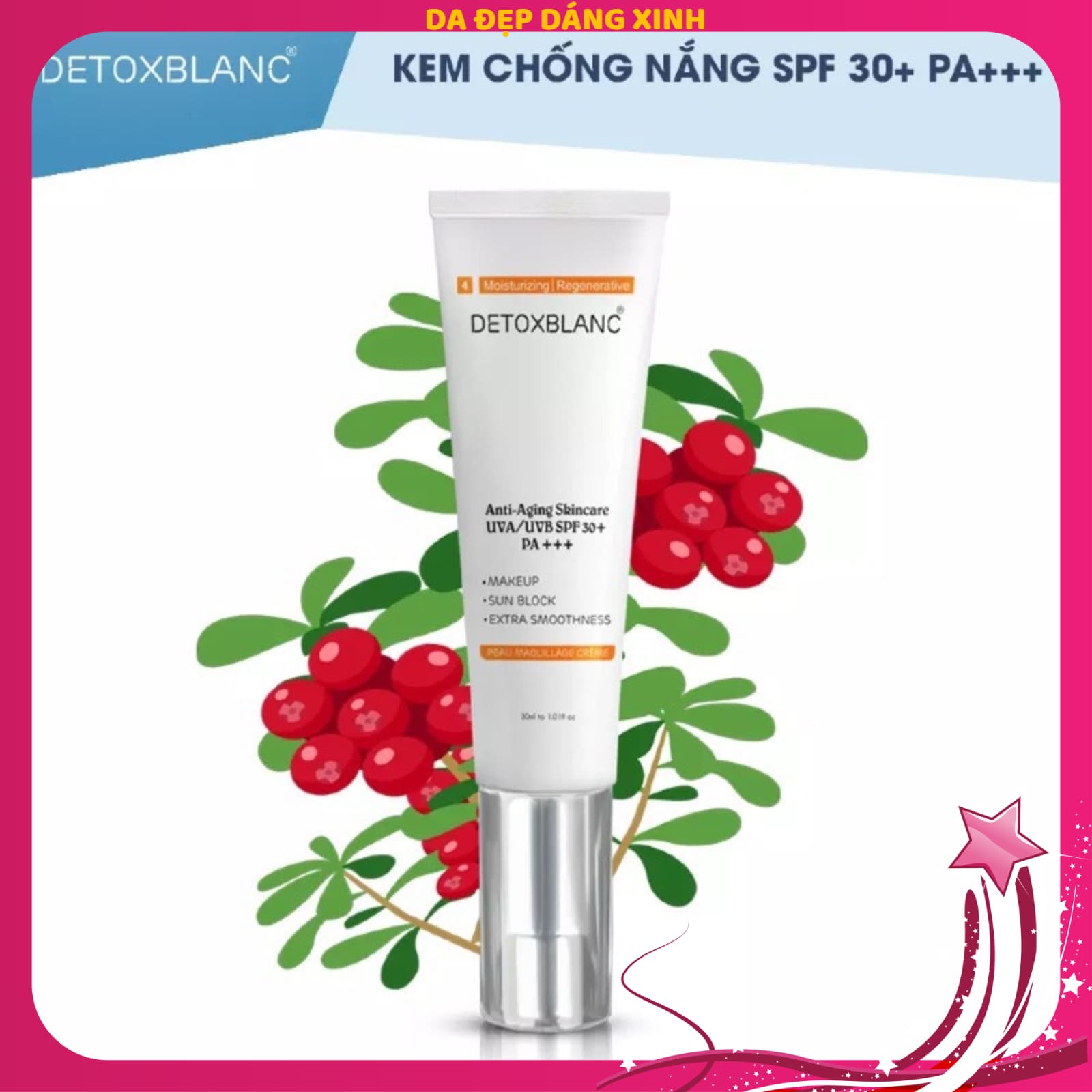 Kem Dưỡng Trắng Da Detox Blanc Chống Nắng Ban Ngày