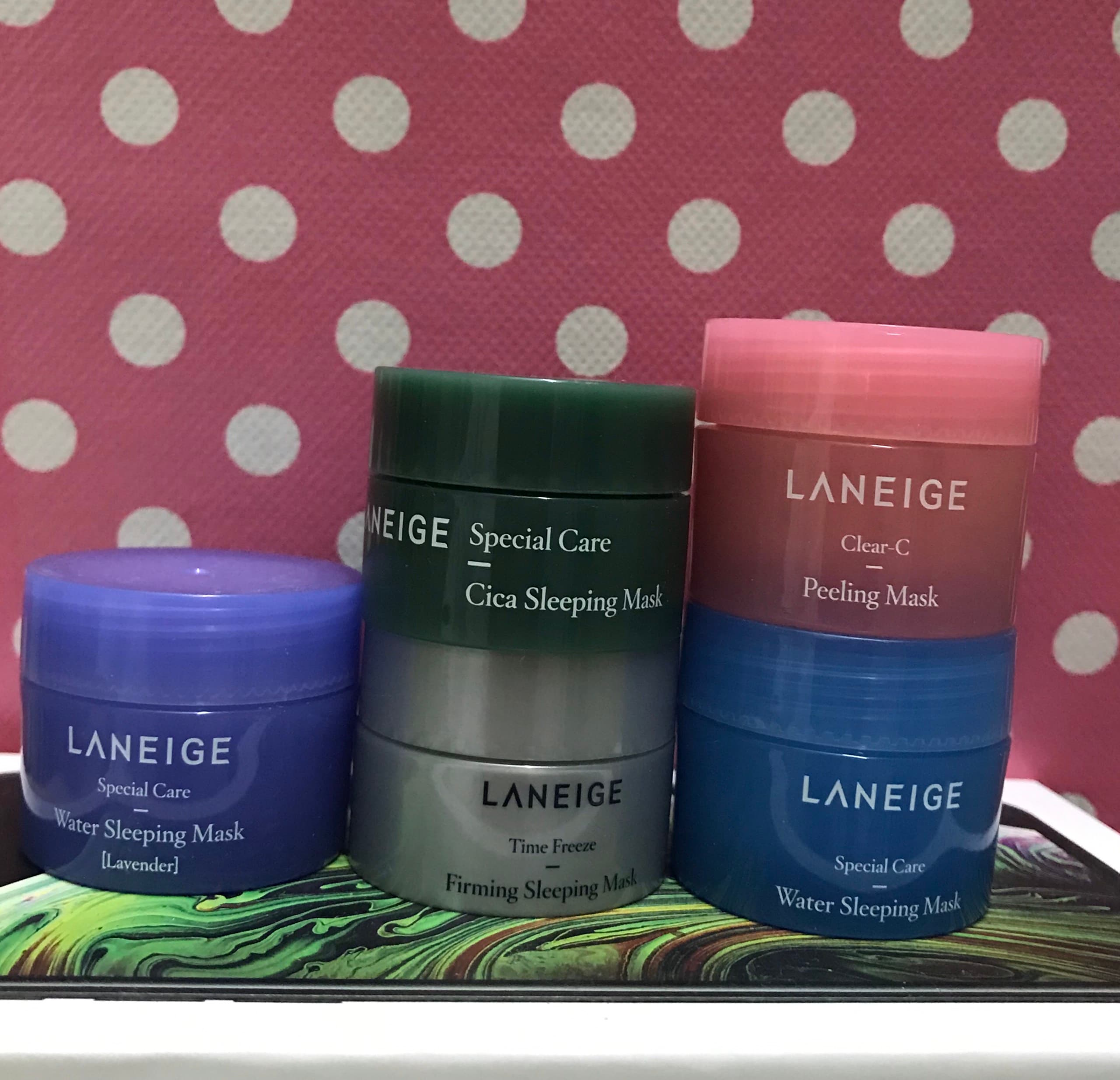 Combo 5 mặt nạ Laneige dưỡng da minisize