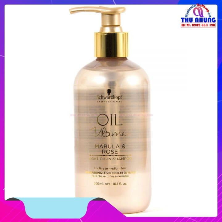 [HCM]Dầu gội tóc manh Schwarzkopf Ultime Oil Marula Rose 300ml