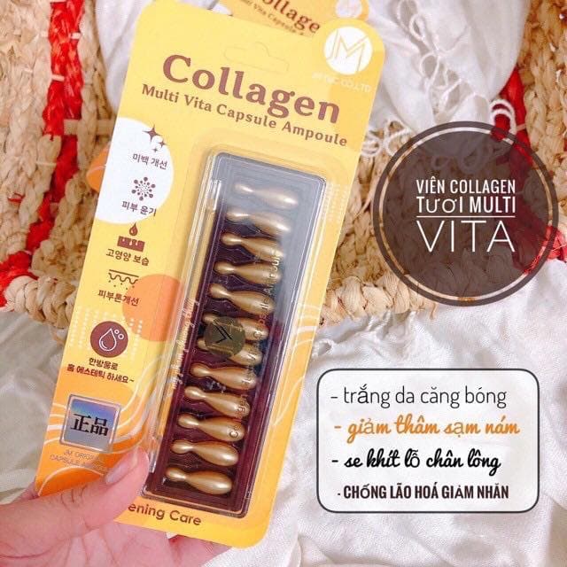 [HCM]Collagen Tươi Ammud Vita Capsule Ampoule - Vỉ 12 viên