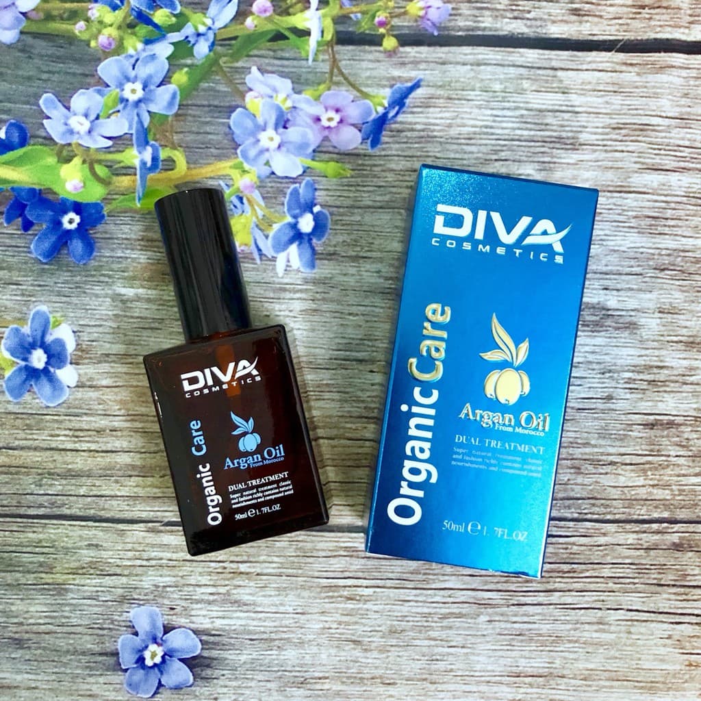 Tinh dầu dưỡng tóc Diva Argan phục hồi 50ml mẫu mới màu xanh