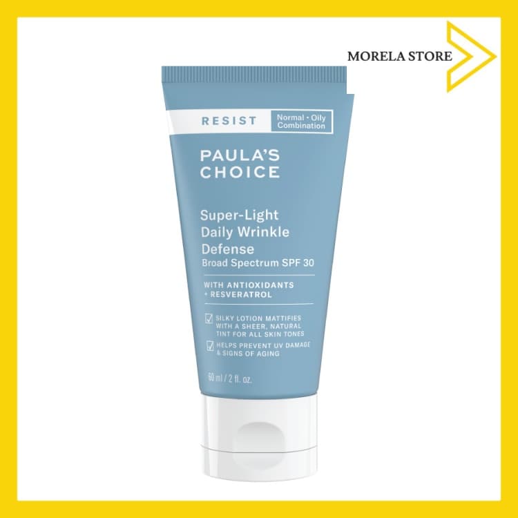 [HCM]Kem dưỡng chống lão hóa Paulas Choice Resist Super-Light Daily Wrinkle Defense SPF30 (60ml)