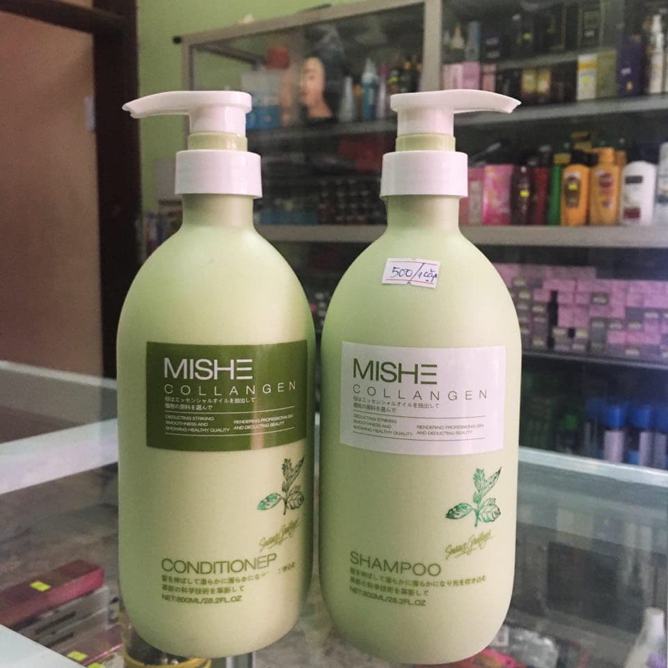 BỘ DẦU GỘI XẢ NHẬT BẢN MISHE COLLAGEN 800ML X2