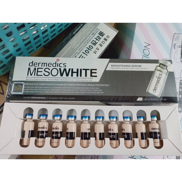 [HCM][Lẻ 1 ống] Serum Cấy Phấn Trắng Da Meso White Hàn Quốc