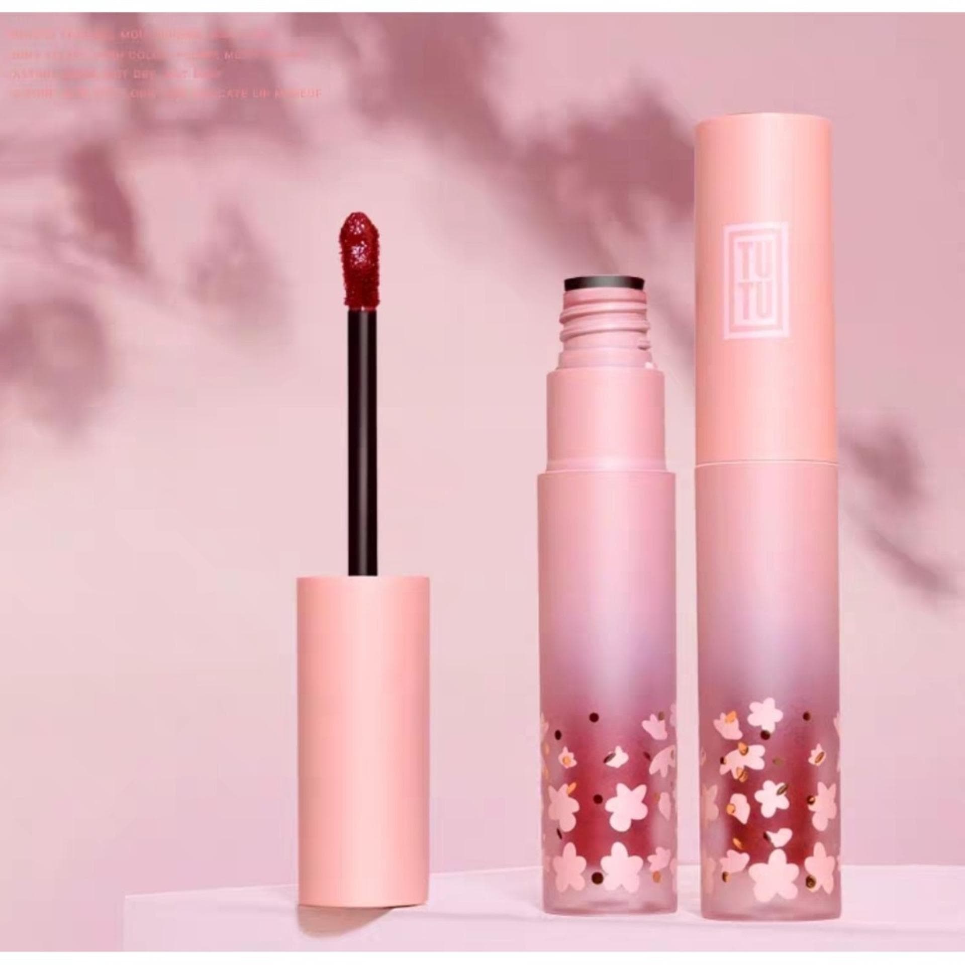 Son kem siêu lì TUTU Sakura Flowers Matte Lip 316# Đỏ Gạch