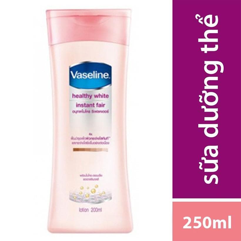 Sữa dưỡng thể trắng Da Vaseline Healthy White Instant Fair Lotion 200ml