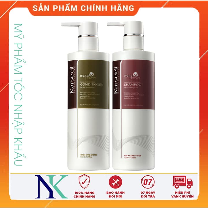 [HCM]Dầu Gội Và Xã Karseell Collagen Maca  500Ml