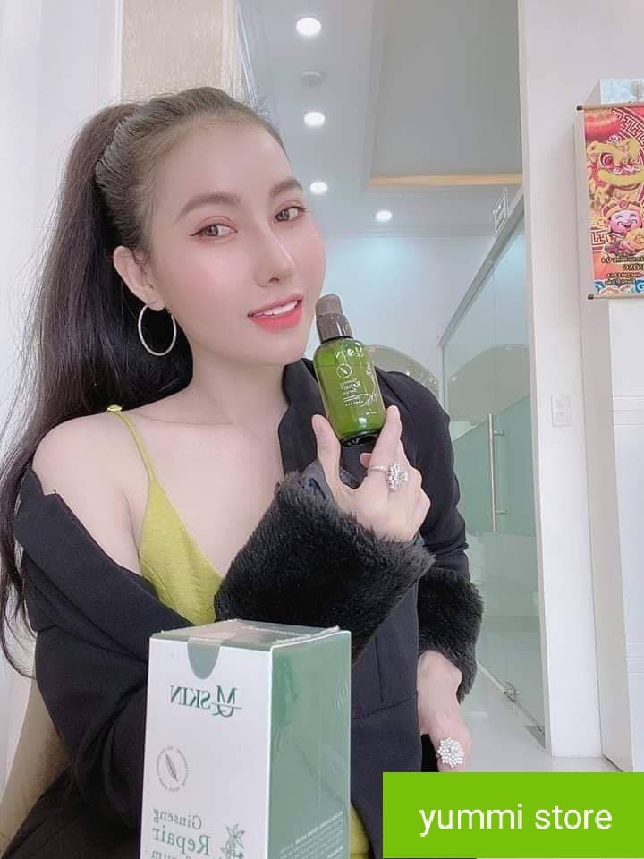 2 Serum nhân sâm thay da MQ Skin là sản phẩm được chiết xuất hoàn toàn nguyên liệu thiên nhiên như củ nhân sâm Hàn Quốc bột nghệ đen tinh dầu chanh oải lương khô mật ong… đảm bảo đem lại những công dụng vượt trội hiệu quả và đặc biệt an toàn cho ngườ