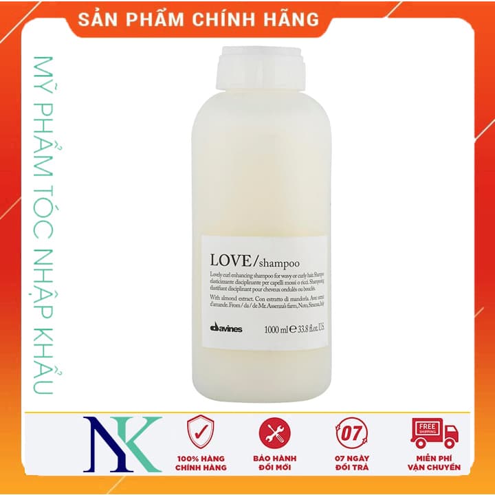 [HCM]Dầu Gội Kiểm Soát Và Tăng Độ Đàn Hồi Độ Phồng Cho Tóc Xoăn Mền Nhẹ Love Curl 1000Ml