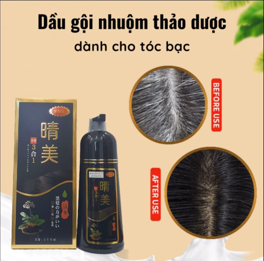 Komi Dầu Gội Đen Tóc Bạc Của Nhật Bản
