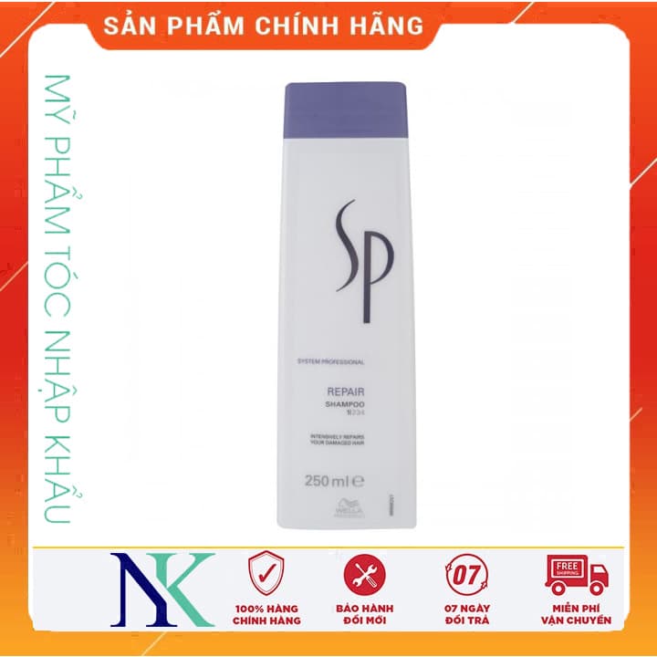 [HCM]Dầu Gội Phục Hồi Tóc Hư Tổn Sp Wella Repair Shampoo 250Ml