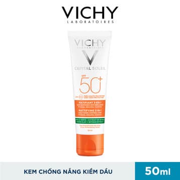 [HCM]Vichy -  Kem Chống Nắng Chống Ô Nhiễm Và Bụi Mịn Hàng Ngày SPF50+ Chống Tia UVA UVB 50ml [Mẫu mới]