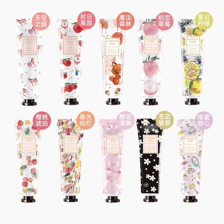 Set 10 Lotion Sữa Dưỡng Da Tay Giúp Cấp Ẩm Và Mềm Mại Cho Da Tay Có 10 Mùi Vị Hoa Trà Trái Cây - DH3