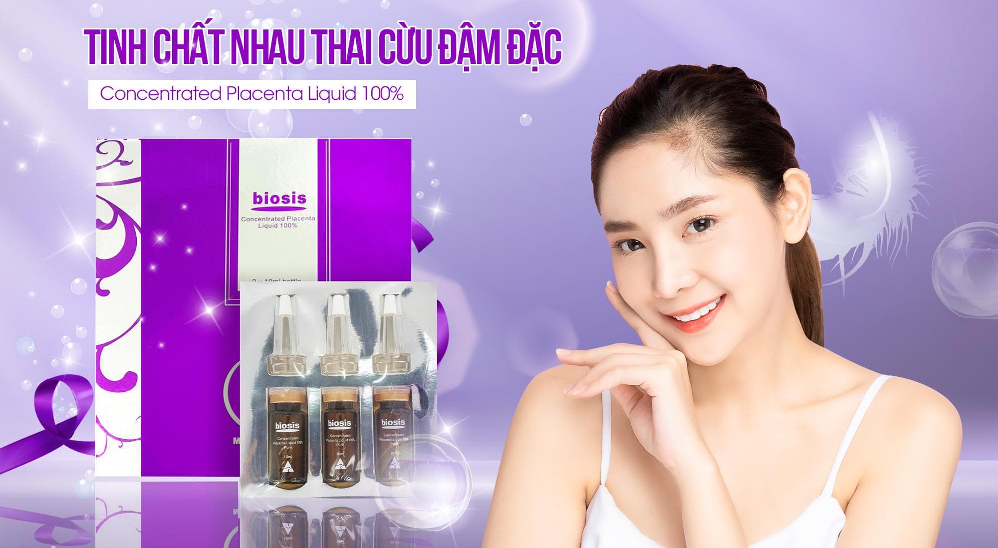 [HCM]BIOSIS – Serum Tinh Chất Nhau Thai Cừu Đậm Đặc – Concentrated Placenta Liquid 100% – 30ml