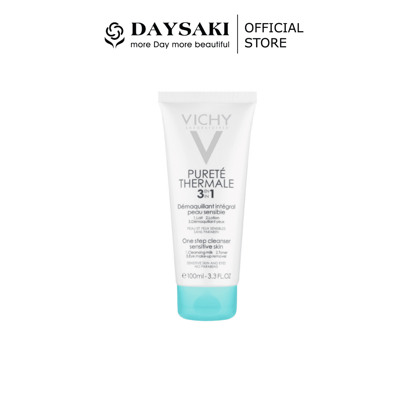 [HCM]Vichy Sữa Rửa Mặt Tẩy Trang 3 Tác Động Dành Cho Da Thường  Da Hỗn Hợp và Da Nhạy Cảm Purete Thermale One Step Cleanser 100ml