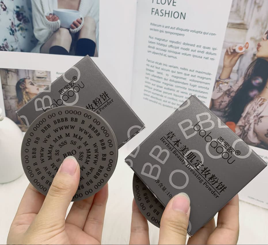 Phấn Nền Dạng Nén BBO B4002 Chất Phấn Mềm Mịn Kiềm Dầu Tốt Auth Nội Địa
