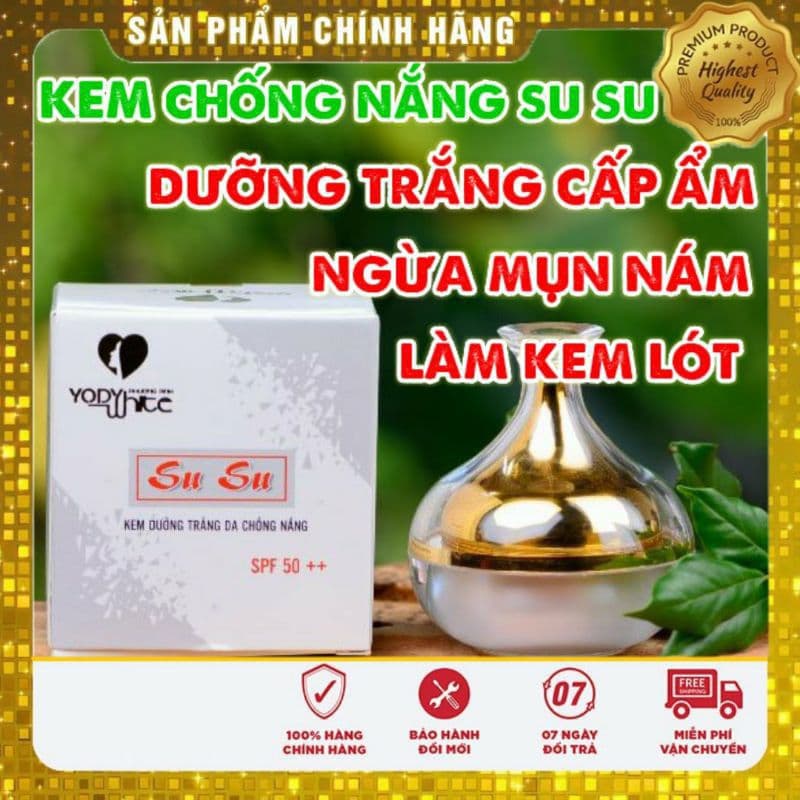 [HCM]Kem chống nắng ban ngày SuSu Yody White Phương Anh