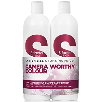 Bộ 2 chai dầu gội xả cao cấp Tigi S Factor Camera Worthy Colour 750ml