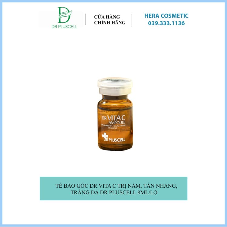 Dr Vita C Ampoule Dr Pluscell - Tế bào gốc nám ( 10 lọ x 8ml)