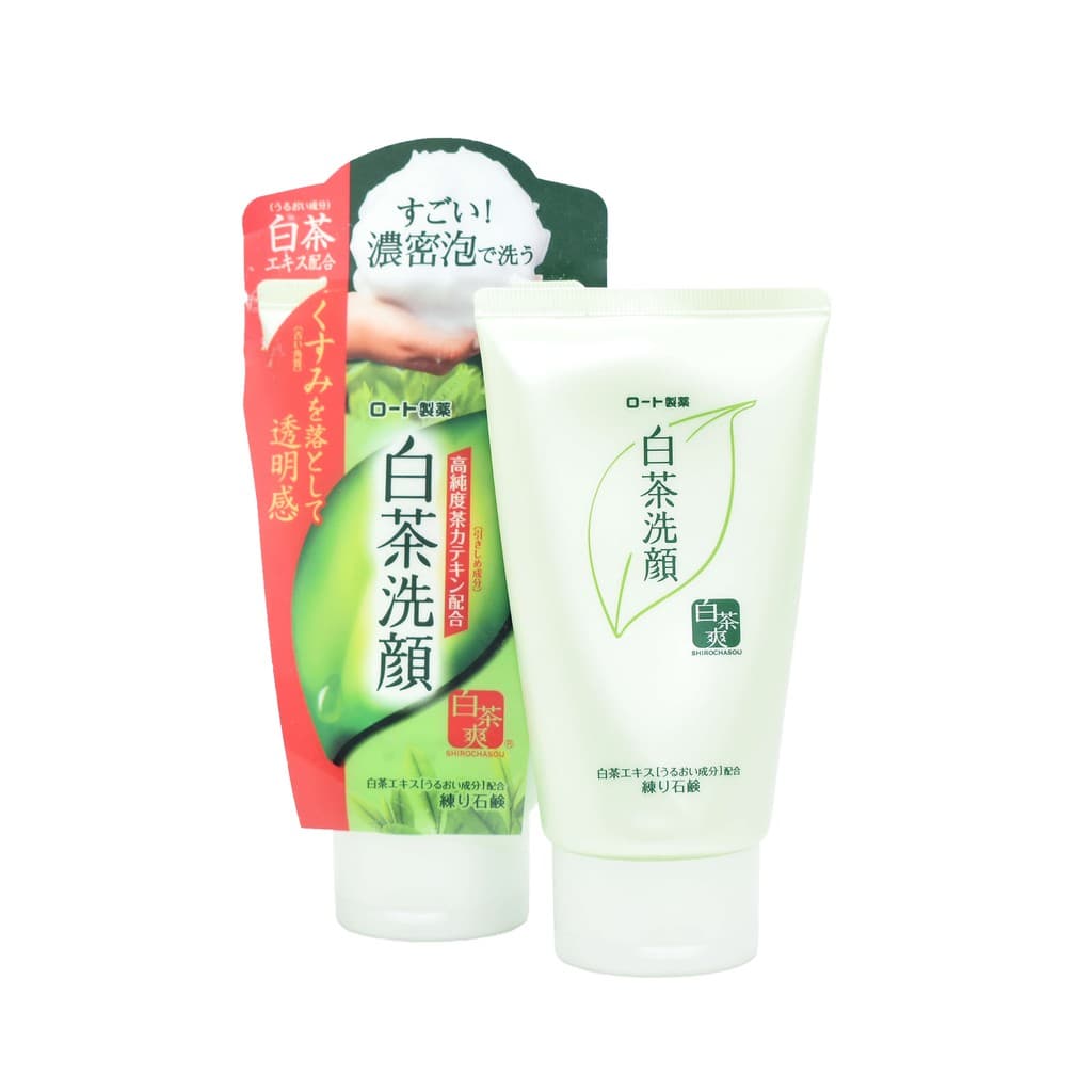 [HCM]Shirochasou - Kem Rửa Mặt Shirochasou Rohto White Tea Face Wash Chiết Xuất Trà Trắng 120g