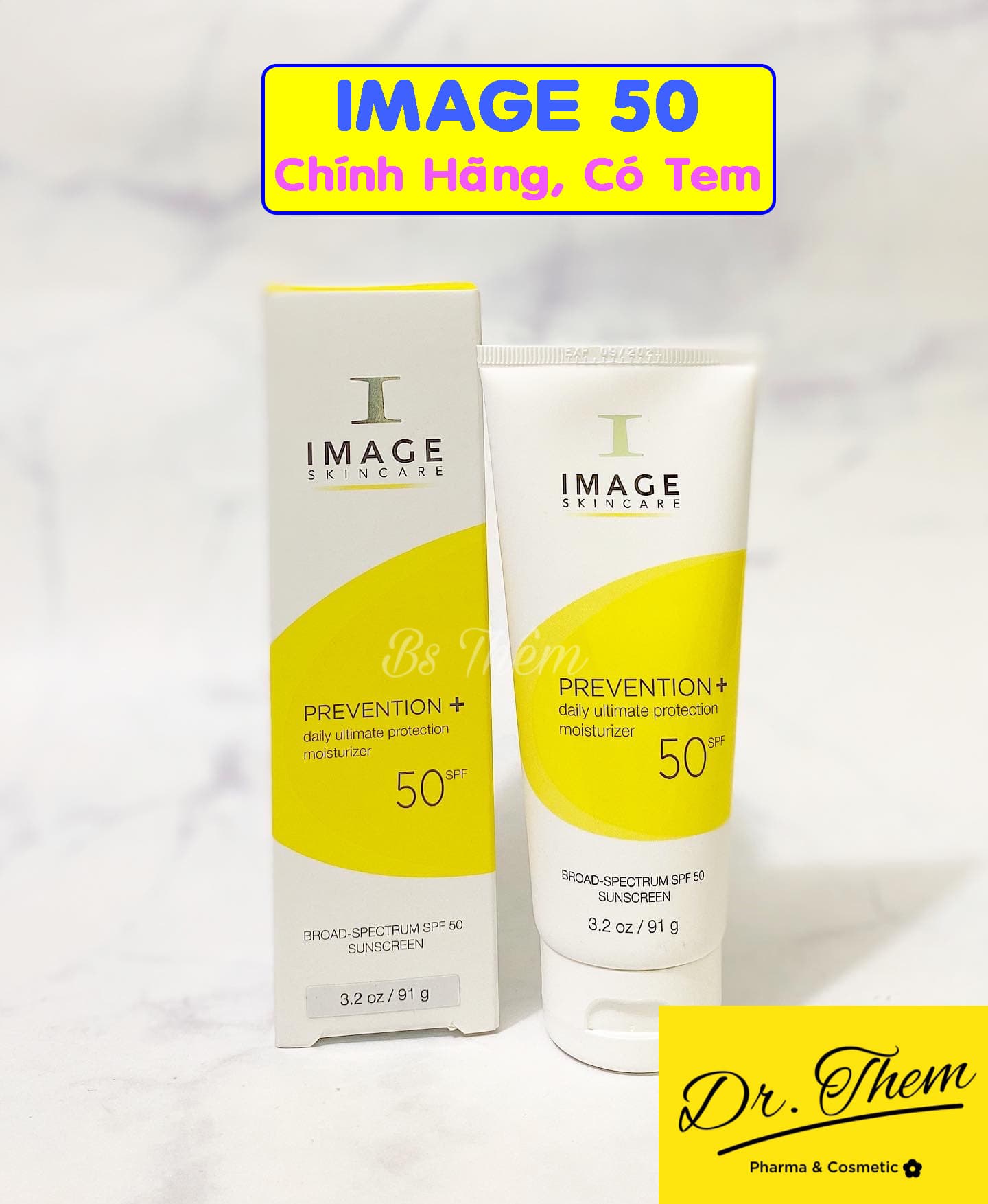 Kem Chống Nắng IMAGE SPF 50 Cho Da Hỗn Hợp - Image Prevention Daily Ultimate Protection Moisturizer SPF50 91g
