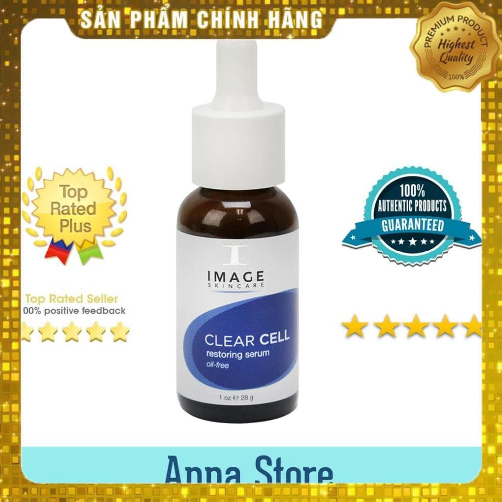 Image Skincare Clear Cell Restoring Serum Oil Free Tinh Chất Dịu Da kiềm dầu xử lý triệt để ổ mụn