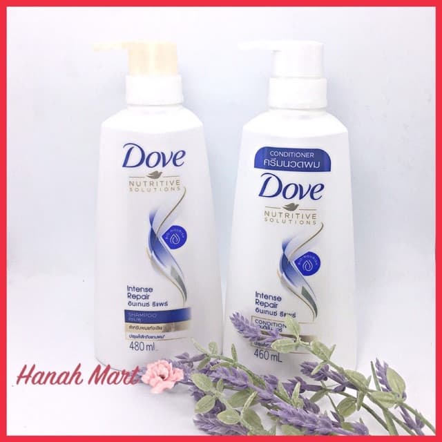 Cặp Dầu gội xả dove mềm mượt Thái Lan (480ml + 460ml)