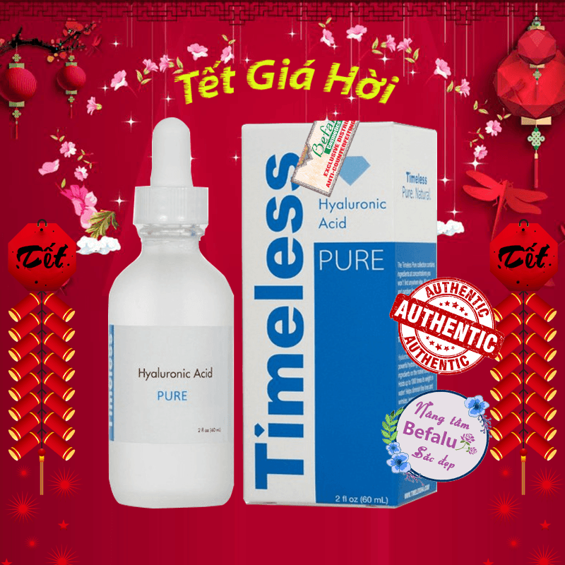 TIMELESS Dung Dịch Chứa Axit Hyaluronic 30 Ml Nước Cấp Ẩm Chính Hãng Kho Tinh Chất Lỏng Tinh Chất Dưỡng Da Mặt