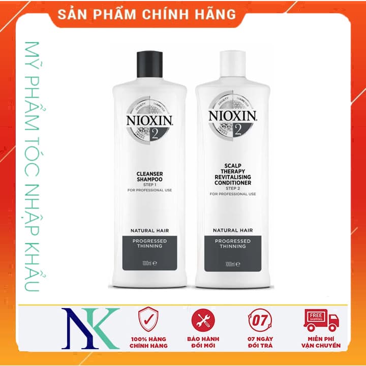 Dầu Gội Xã Nioxin Chống Rụng Tóc (Hệ Thống 2) 1000Ml