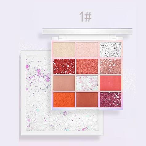 Phấn mắt nhũ kim tuyến Lameila 12 color eyeshadow