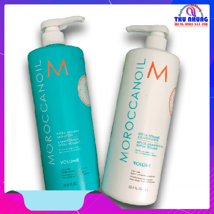 [HCM]Dầu gội xả tăng phồng tóc Moroccanoil Volume 1000mlx2