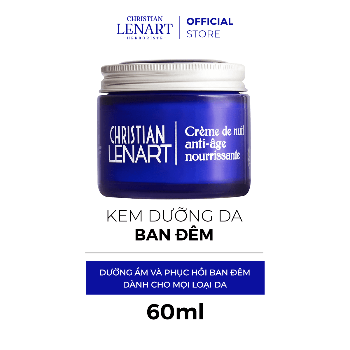 [HCM]Kem dưỡng da ban đêm - Christian Lénart Crème anti-âge nourrissante nuit 60ml