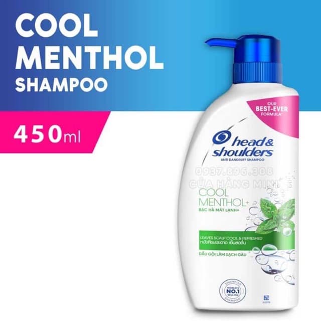 Dầu gội đầu head & shoulder bạc hà 450ml