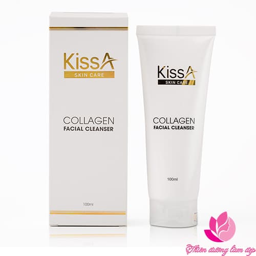 [HCM]Sữa rửa mặt trắng da Collagen KissA - 100ml