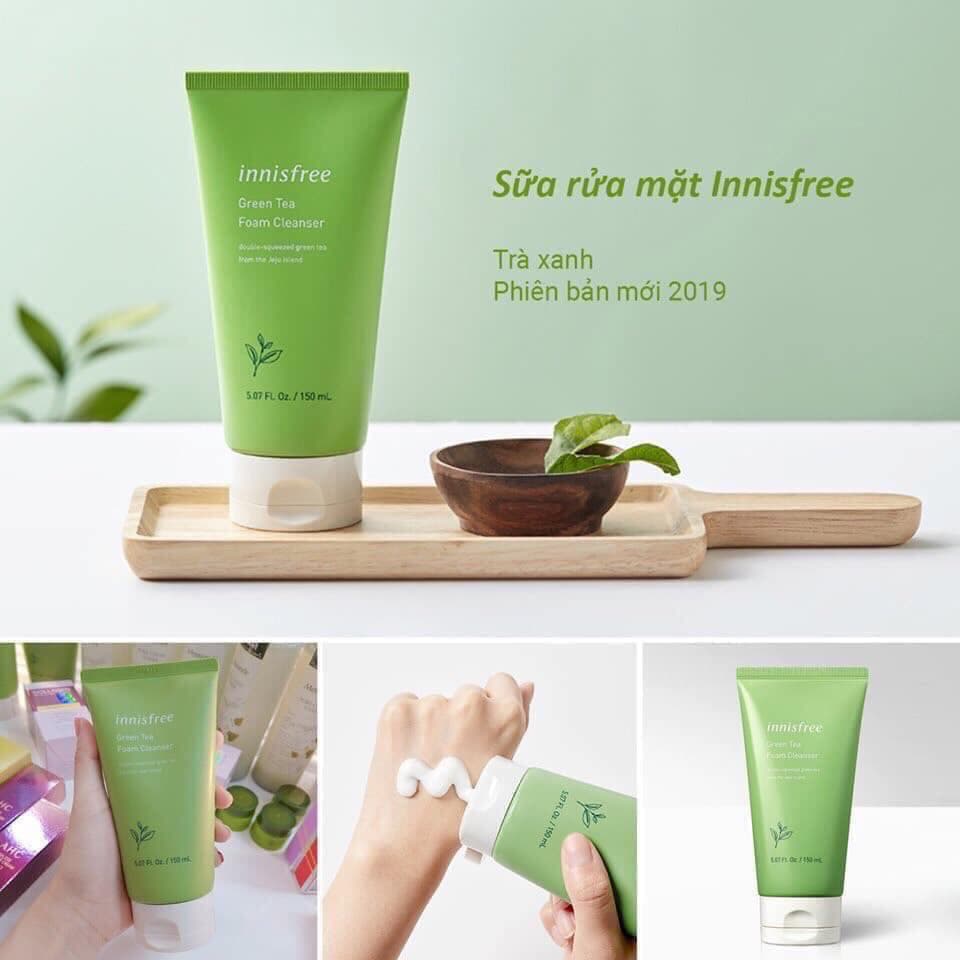 [HCM]Sữa rửa mặt Innisfree Trà Xanh - Làm sạch sâu & ngăn ngừa mụn