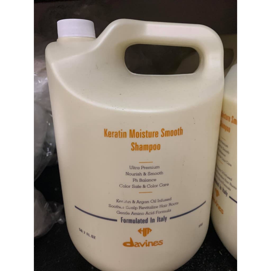 Can Dầu Gội Keratin & Argan Oil Davines 5000ml