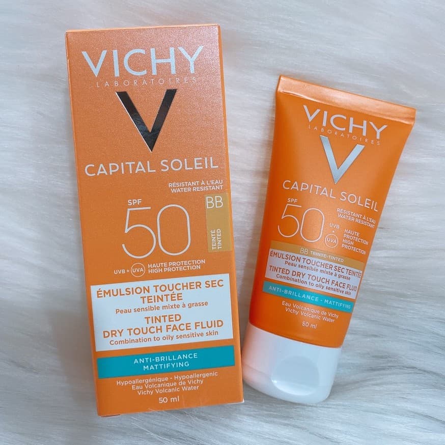 [HCM](Mẫu Mới) Kem chống nắng Vichy Capital Soleil BB Teint SPF50+ 50ml
