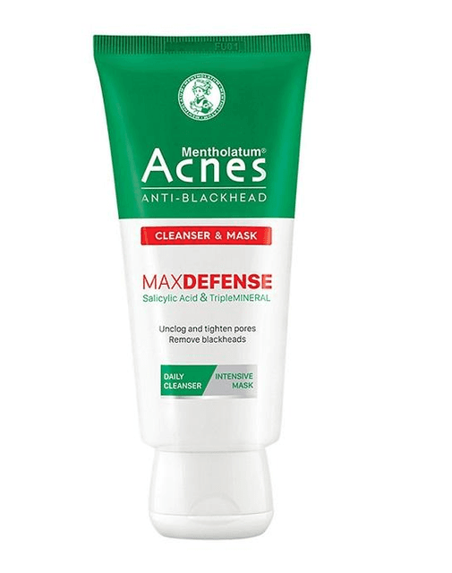 Kem rửa mặt & mặt nạ ngăn ngừa mụn đầu đen Acnes Anti-Blackhead Cleanser & Mask 100g