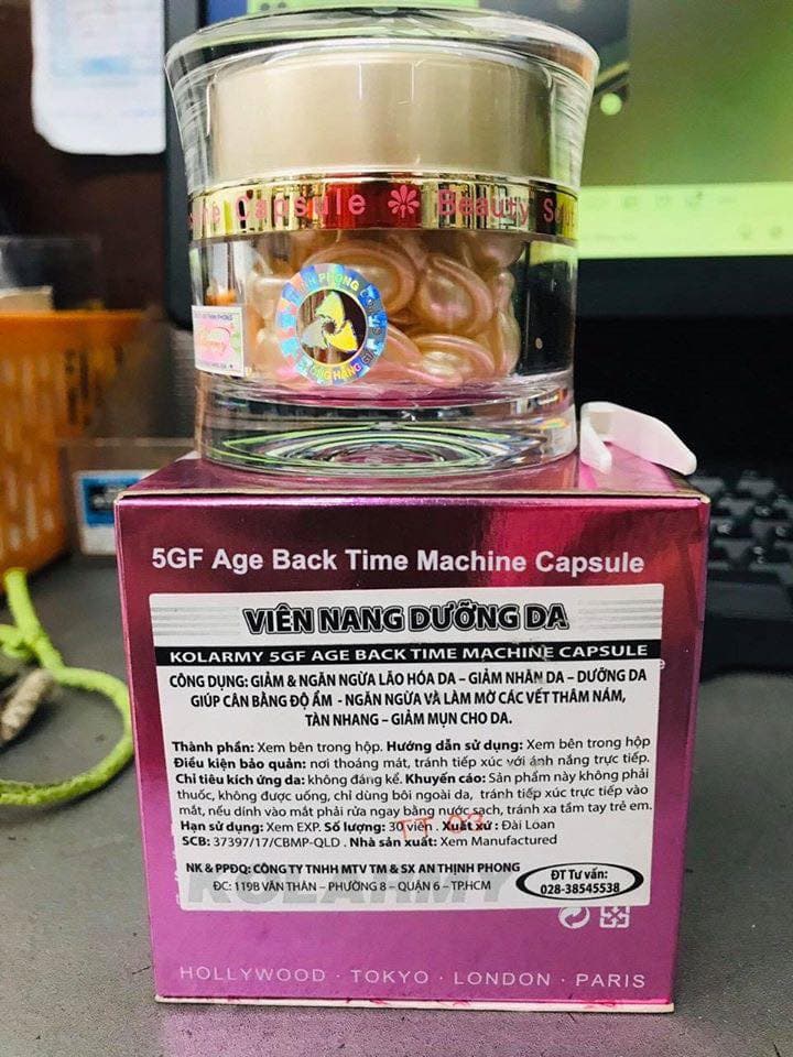 [HCM]serum dạng viên nang dưỡng da tái tạo và ngăn ngừa lão hoá da 5 IN 1 Kolarmy 5GF hoa hồng - HX829 - Làm đẹp / Chăm sóc da mặt / Dưỡng da &amp Serum