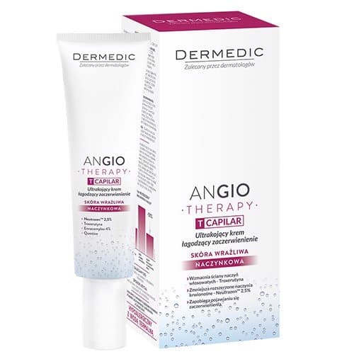 Kem dưỡng làm mềm ngăn đỏ da ANGIO THERAPY T-CAPILAR Ultra Soothing Anti-Redness Cream-40g