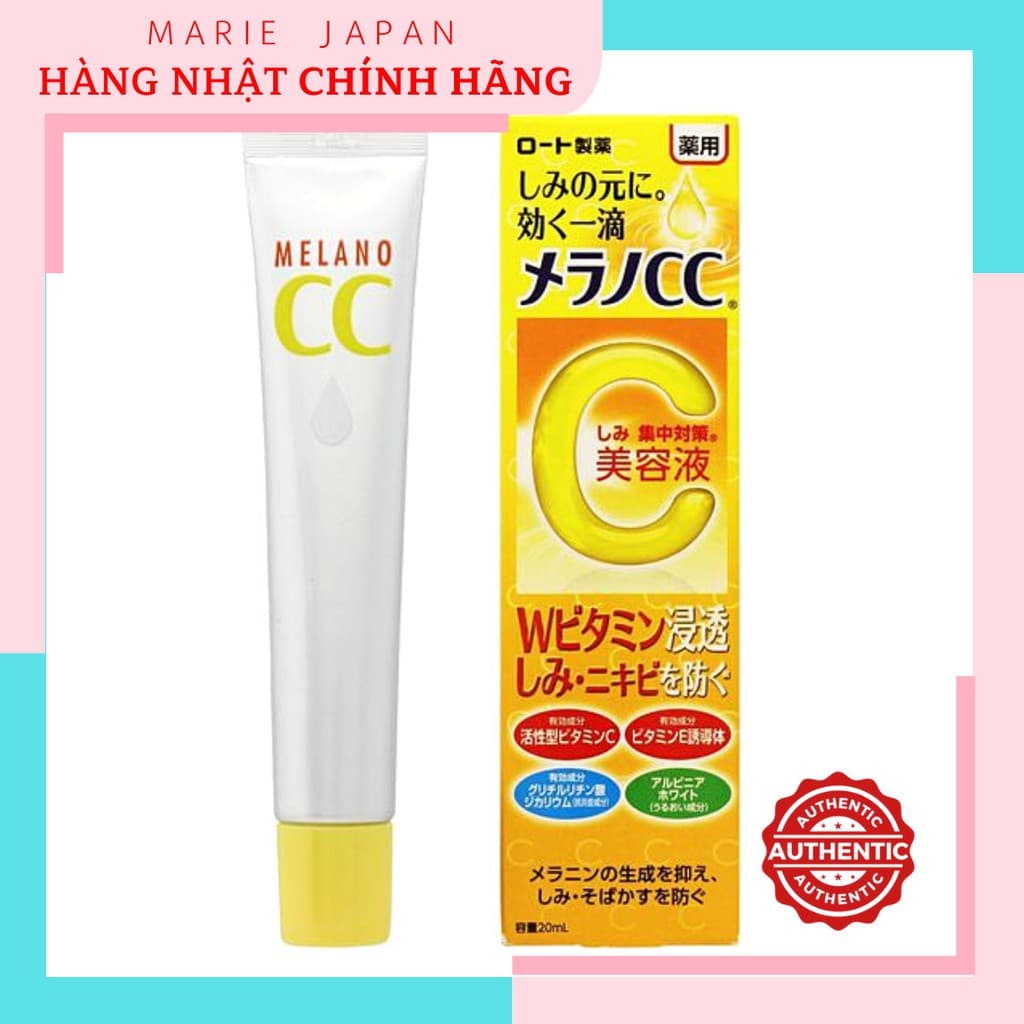 [HCM]Tinh Chất Dưỡng Trắng Chống Thâm Nám Melano CC Whitening Essence 20ml