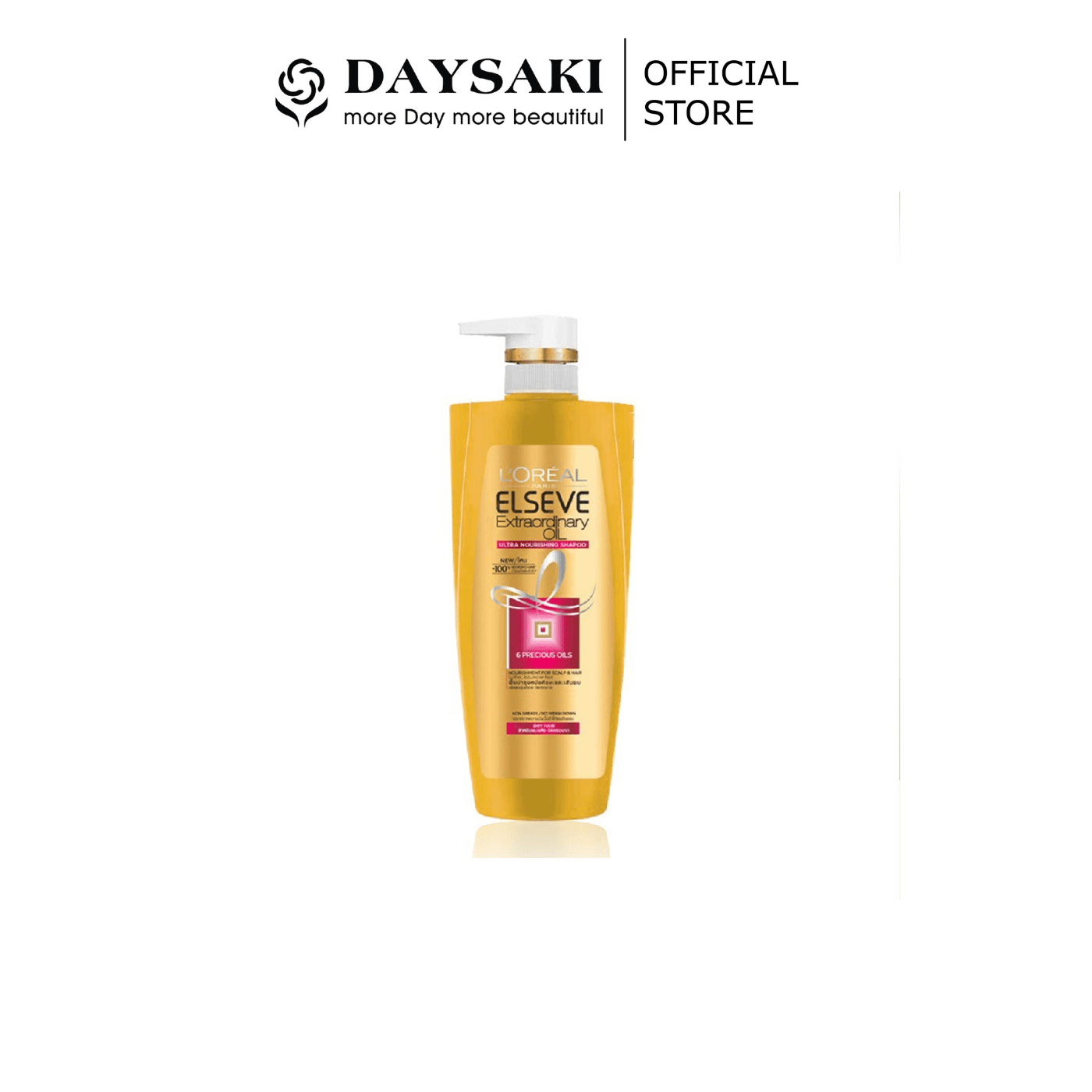 [HCM]LOreal Dầu Gội Tinh Dầu Hoa Tự Nhiên Mượt Tóc 650ml Elseve Extraordinary Oil Ultra Nourishing Shampoo