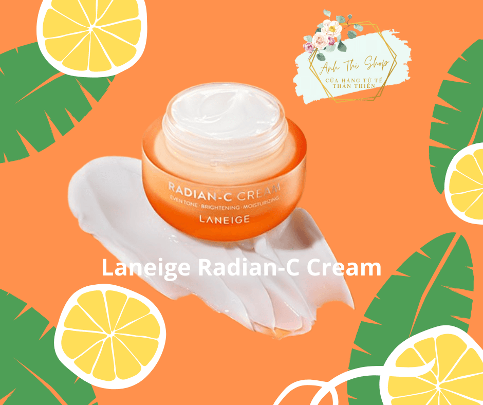 [LANEIGE]Kem Dưỡng Ẩm Dưỡng Trắng Da Mờ Thâm Nám Laneige Radian-C Cream 10ml