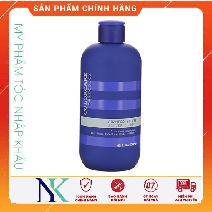 [HCM]Elgon Silver Colorcare - Dầu Gội Chăm Sóc Tóc Tẩy Trắng Bạch Kim 300Ml