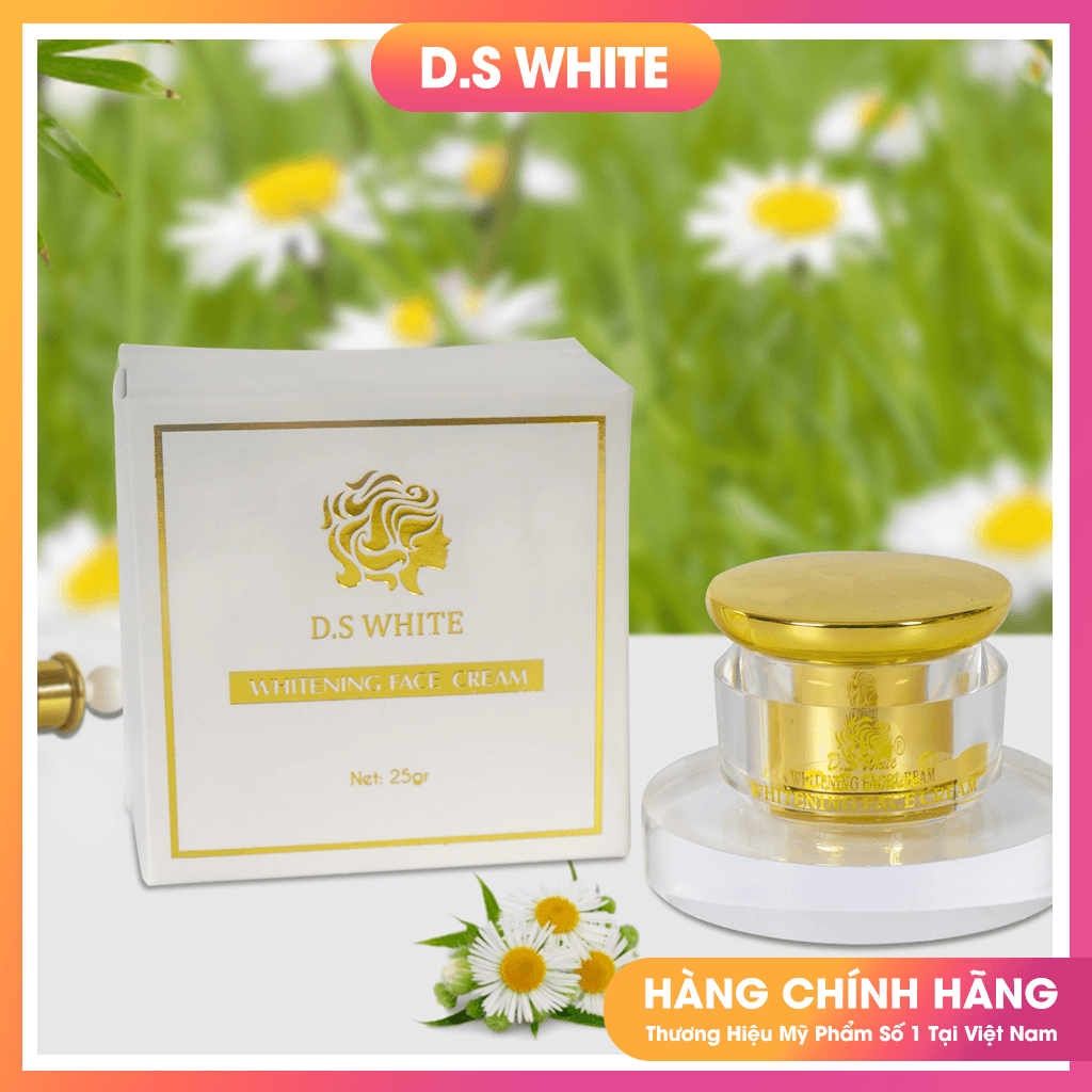 [HCM]Kem Face Phủ Lụa Makeup Dưỡng Trắng Trẻ Hóa Làn Da D.S WHITE