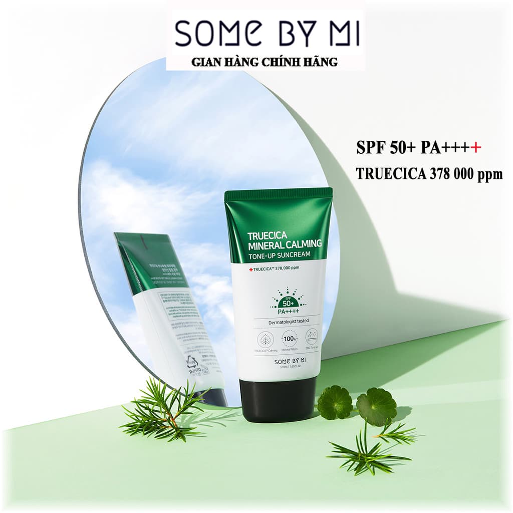 Kem chống nắng SOME BY MI TRUECICA MINERAL 100 CALMING SUNCREAM 50ML SPF50+/PA++++