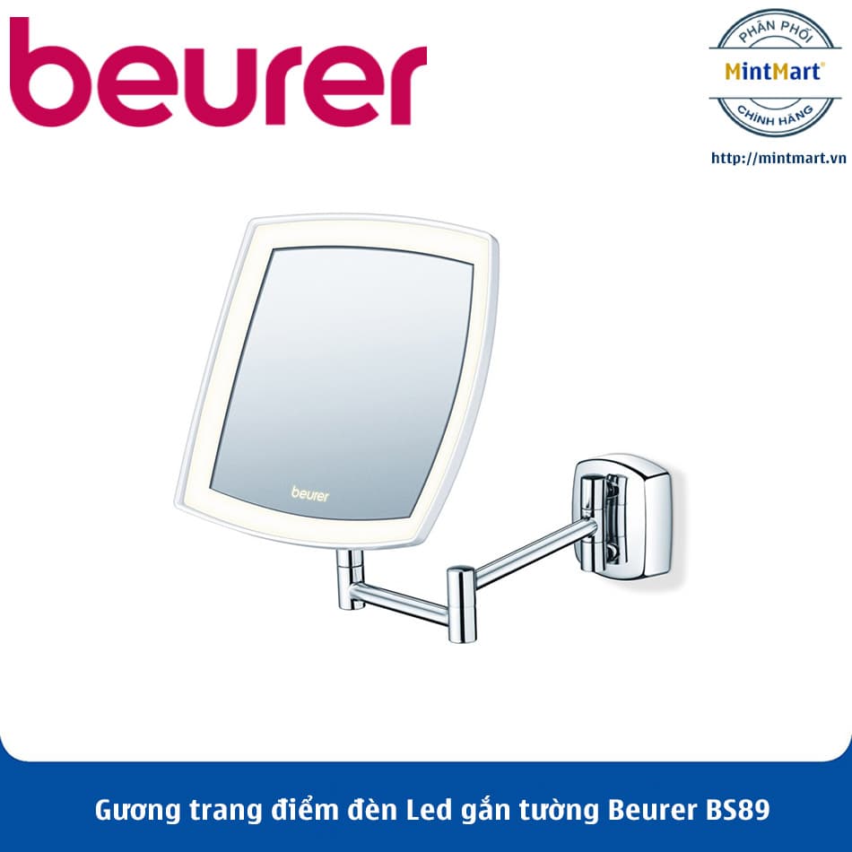 Gương trang điểm đèn Led gắn tường Beurer BS89 - Hàng Chính Hãng