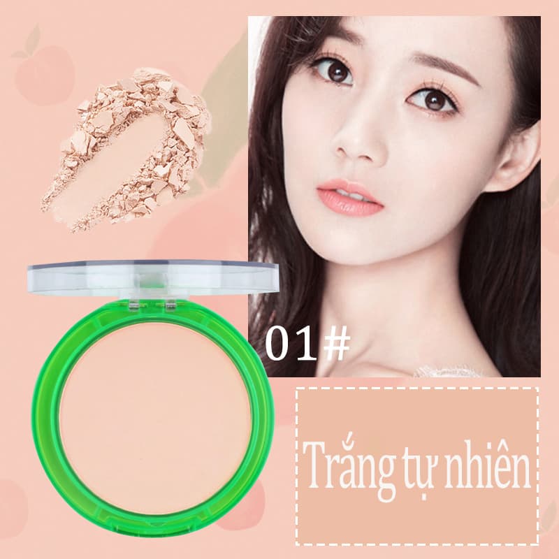 [HCM][Peachy Sis] Phấn phủ kiềm dầu KISS BEAUTY lâu trôi siêu mịn phấn phủ dạng nén phấn trang điểm nội địa trung 9g